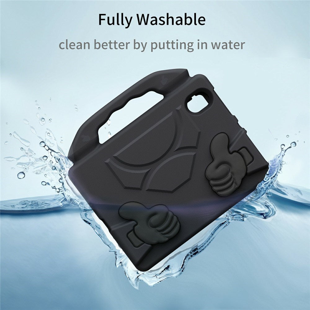 EIDERWOOD iPad Mini (2024 / 2021) Barn Deksel m. Thumb Kickstand - Svart