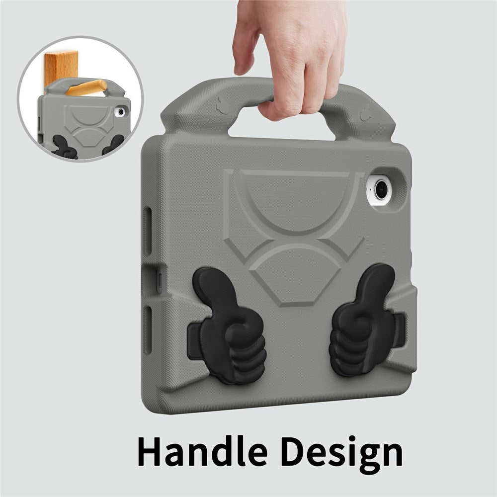 EIDERWOOD iPad Mini (2024 / 2021) Barn Deksel m. Thumb Kickstand - Grå