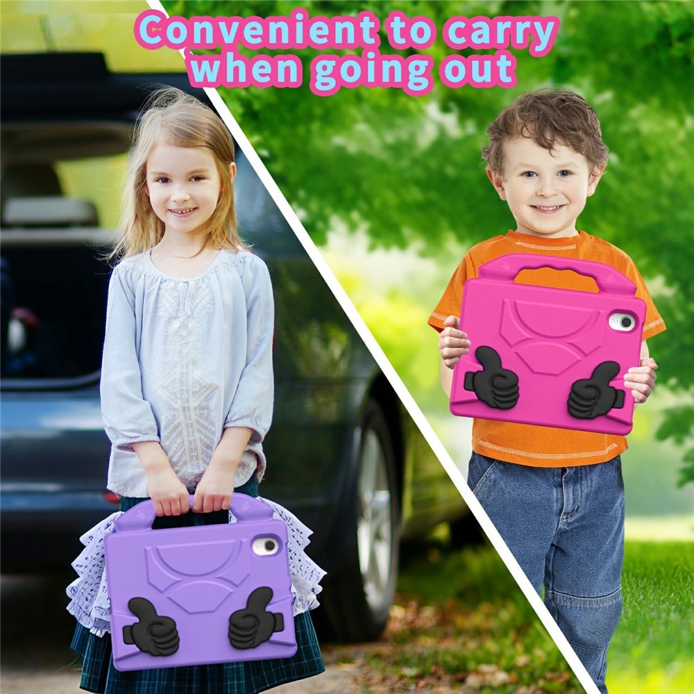 EIDERWOOD iPad Mini (2024 / 2021) Barn Deksel m. Thumb Kickstand - Lilla