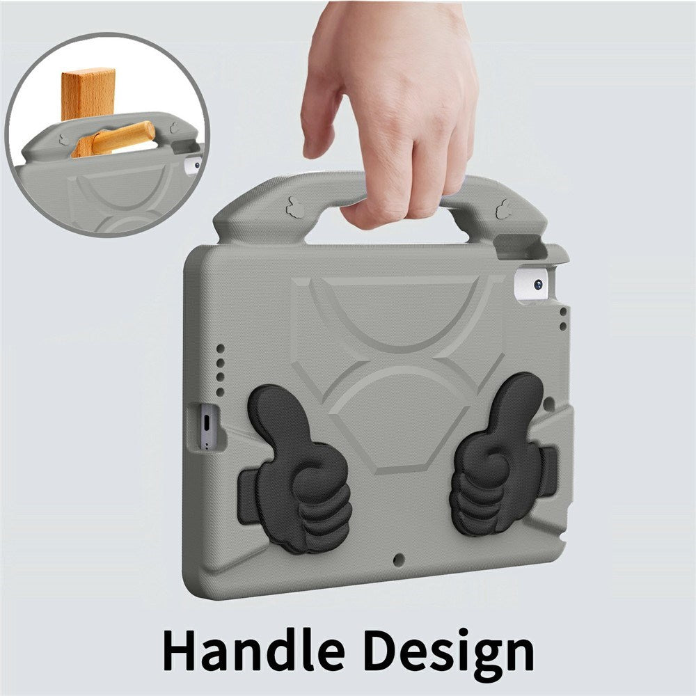 EIDERWOOD iPad 10.2" (2021 / 2020 / 2019) / Air (2019) Barn Deksel m. Thumb Kickstand - Grå