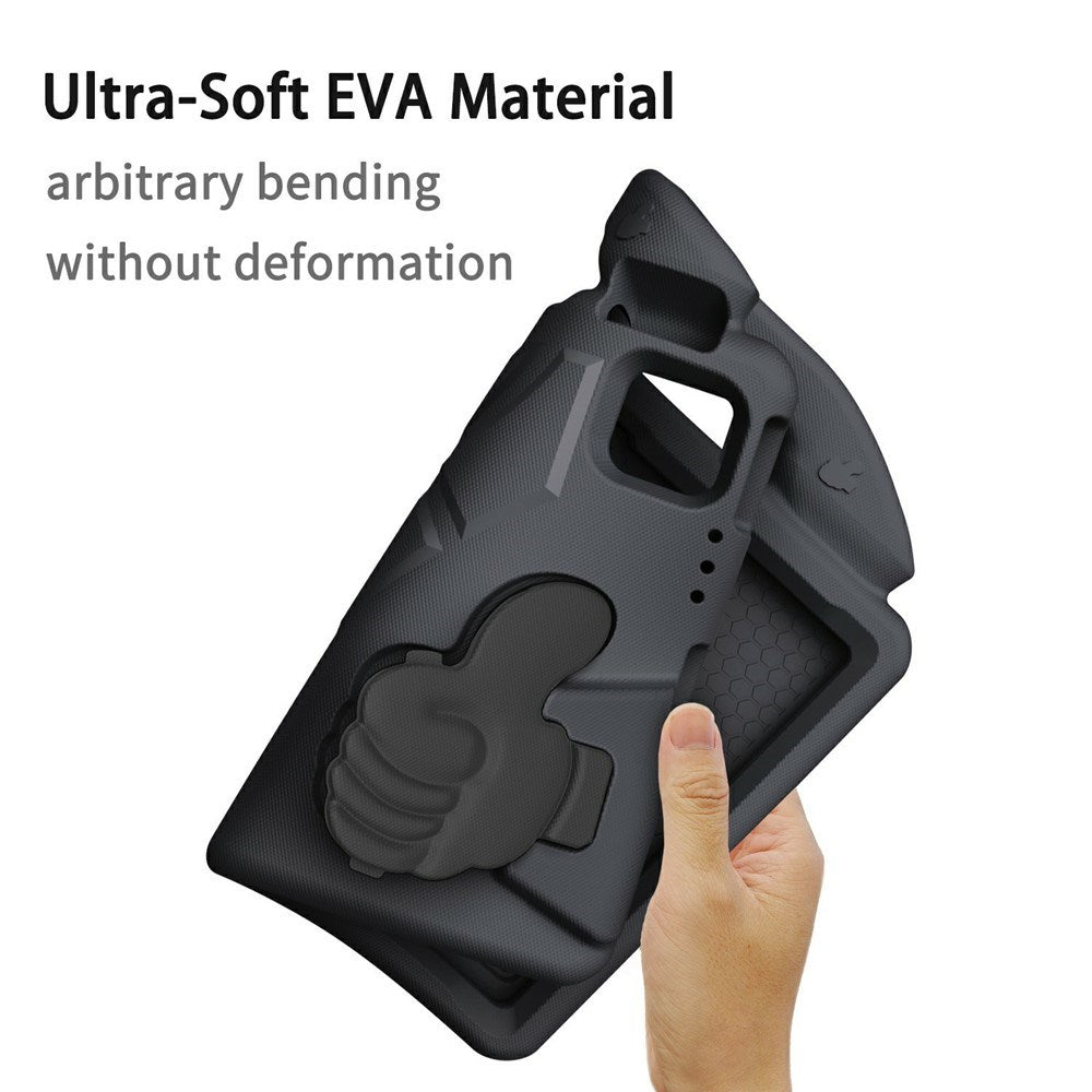 EIDERWOOD iPad Pro 11" (2025 - 2018) / Air (2022 / 2020) Barn Deksel m. Thumb Kickstand - Svart