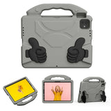 EIDERWOOD iPad Pro 11" (2025 - 2018) / Air (2022 / 2020) Barn Deksel m. Thumb Kickstand - Grå