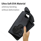 EIDERWOOD iPad Pro 12.9" (2022 / 2021 / 2020 / 2018) / Air 13" (2025 / 2024) / Pro 13" (2025 / 2024) Barn Deksel m. Thumb Kickstand - Svart