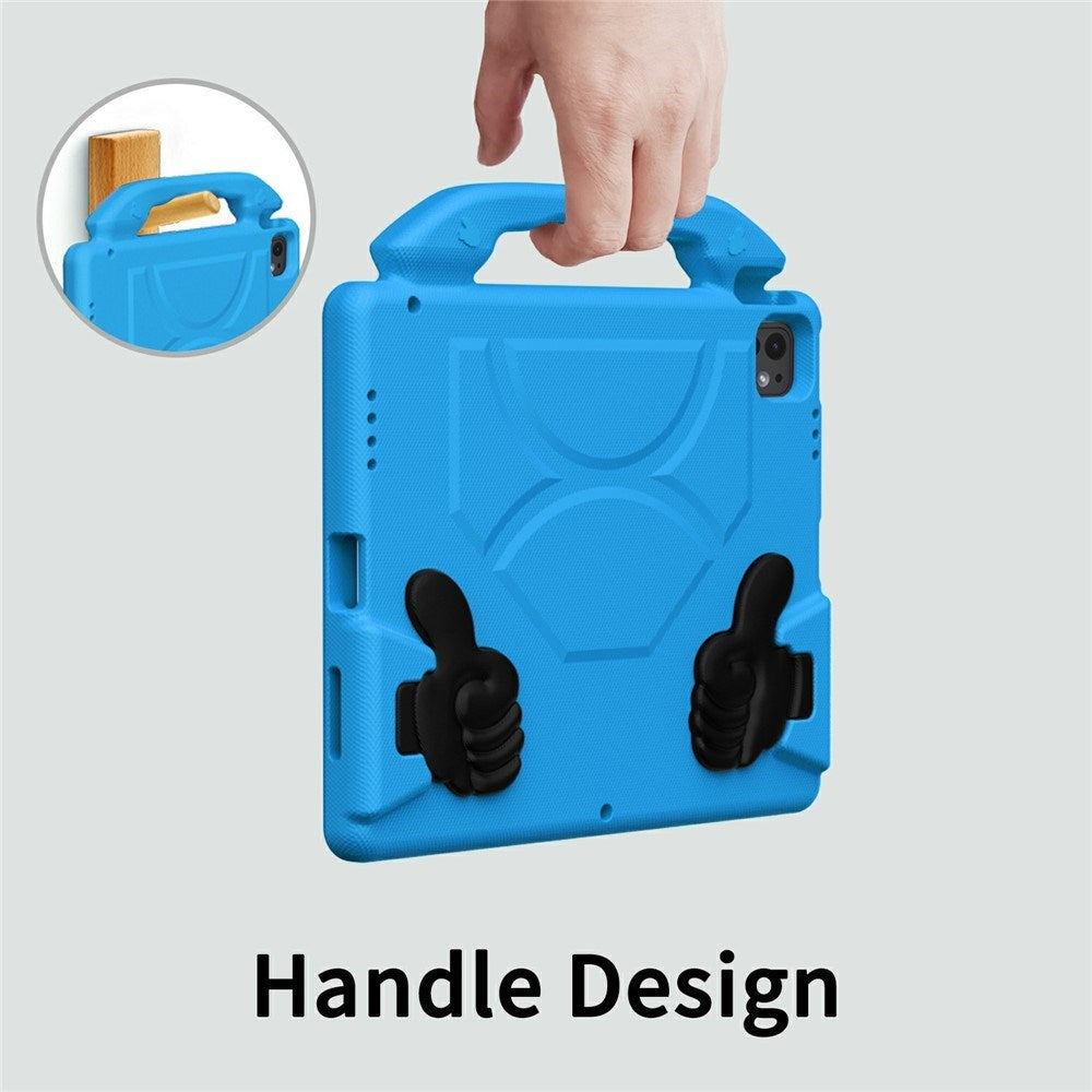 EIDERWOOD iPad Pro 12.9" (2022 / 2021 / 2020 / 2018) / Air 13" (2025 / 2024) / Pro 13" (2025 / 2024) Barn Deksel m. Thumb Kickstand - Blå