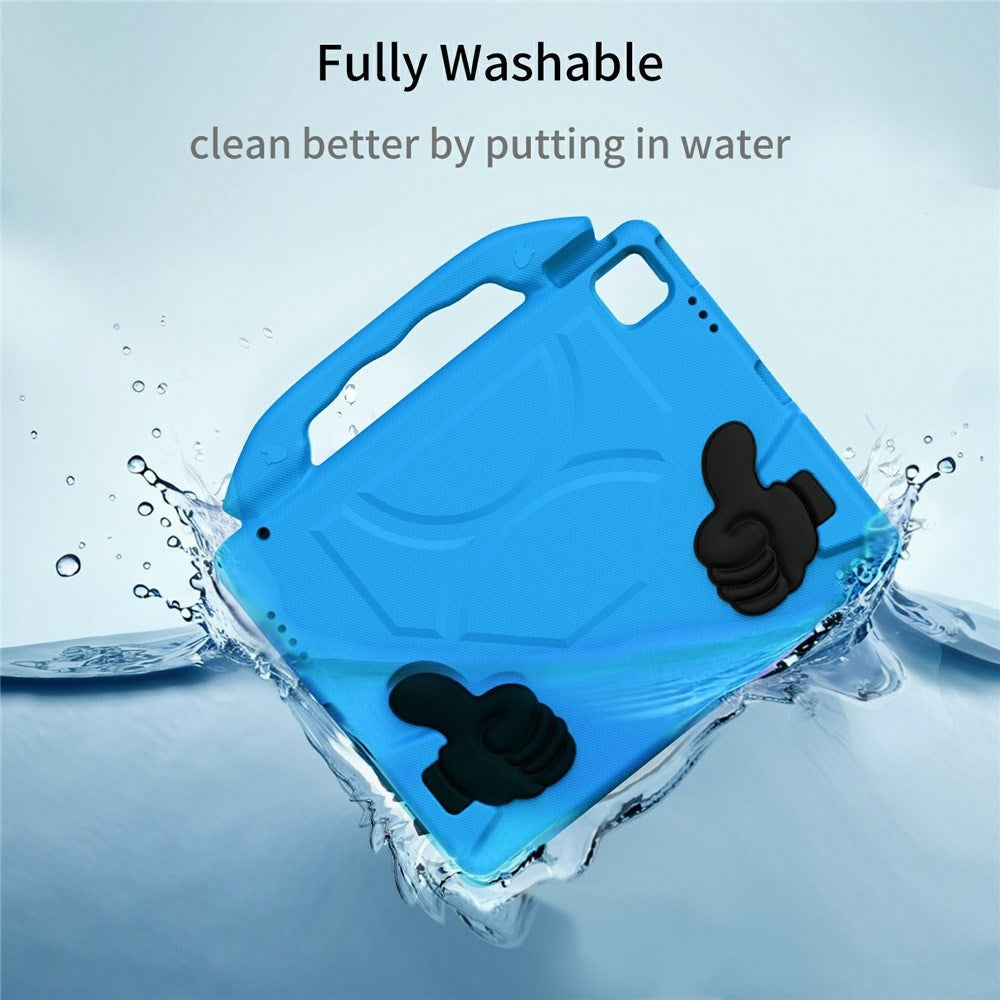 EIDERWOOD iPad Pro 12.9" (2022 / 2021 / 2020 / 2018) / Air 13" (2025 / 2024) / Pro 13" (2025 / 2024) Barn Deksel m. Thumb Kickstand - Blå