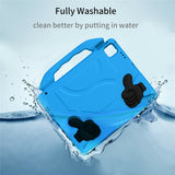 EIDERWOOD iPad Pro 12.9" (2022 / 2021 / 2020 / 2018) / Air 13" (2025 / 2024) / Pro 13" (2025 / 2024) Barn Deksel m. Thumb Kickstand - Blå