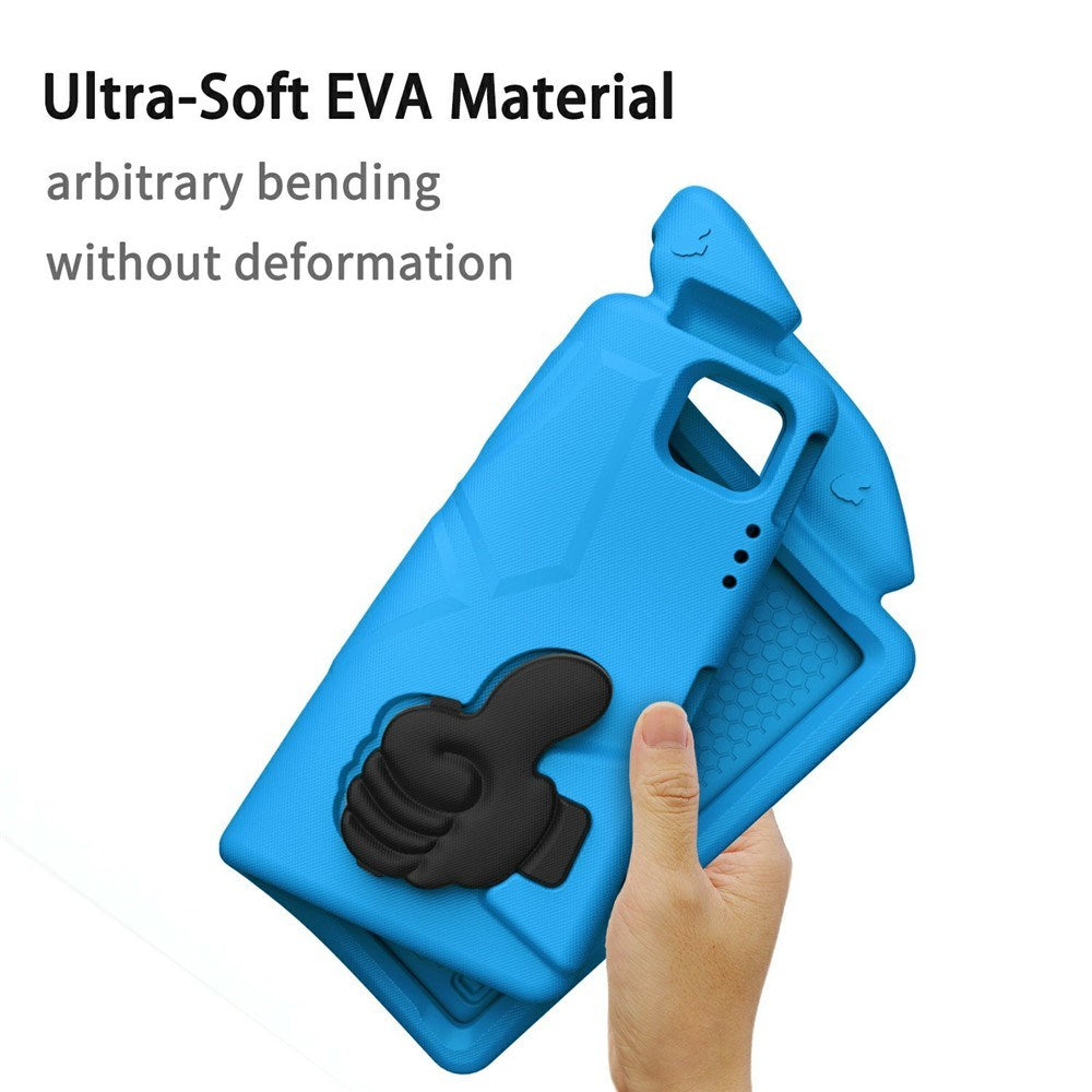 EIDERWOOD iPad Pro 12.9" (2022 / 2021 / 2020 / 2018) / Air 13" (2025 / 2024) / Pro 13" (2025 / 2024) Barn Deksel m. Thumb Kickstand - Blå