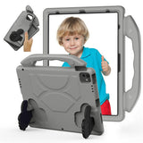 EIDERWOOD iPad Pro 12.9" (2022 / 2021 / 2020 / 2018) / Air 13" (2025 / 2024) / Pro 13" (2025 / 2024) Barn Deksel m. Thumb Kickstand - Grå