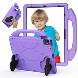 EIDERWOOD iPad Pro 12.9" (2022 / 2021 / 2020 / 2018) / Air 13" (2025 / 2024) / Pro 13" (2025 / 2024) Barn Deksel m. Thumb Kickstand - Lilla