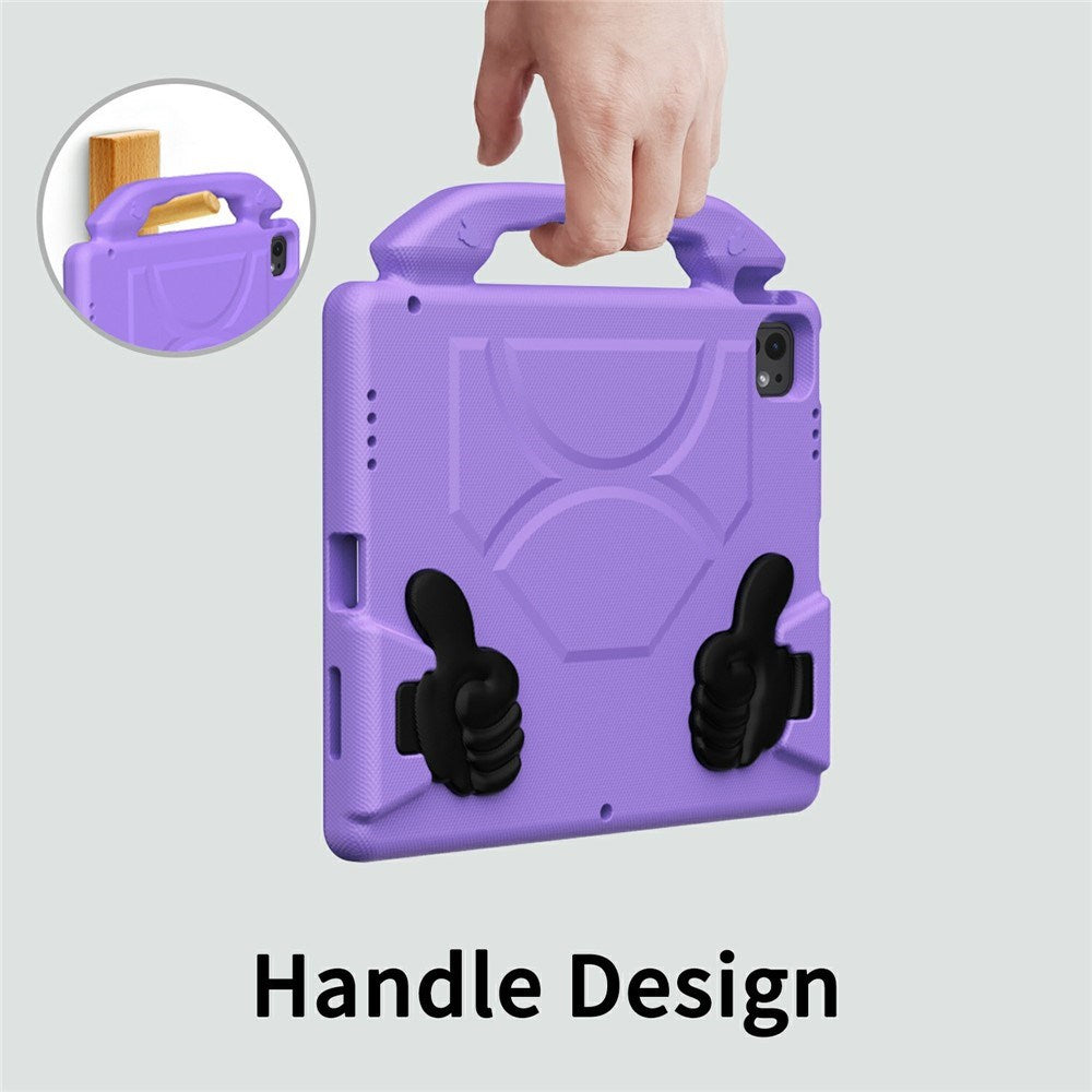 EIDERWOOD iPad Pro 12.9" (2022 / 2021 / 2020 / 2018) / Air 13" (2025 / 2024) / Pro 13" (2025 / 2024) Barn Deksel m. Thumb Kickstand - Lilla