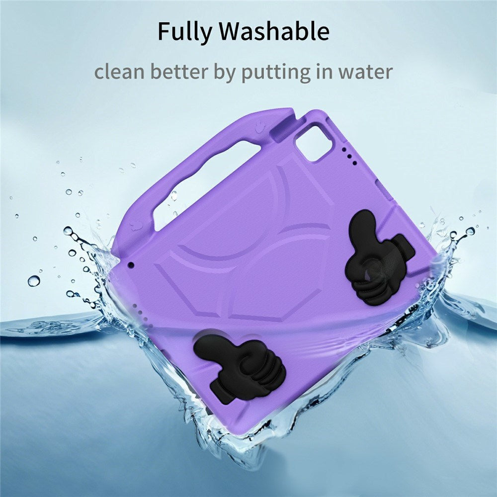 EIDERWOOD iPad Pro 12.9" (2022 / 2021 / 2020 / 2018) / Air 13" (2025 / 2024) / Pro 13" (2025 / 2024) Barn Deksel m. Thumb Kickstand - Lilla