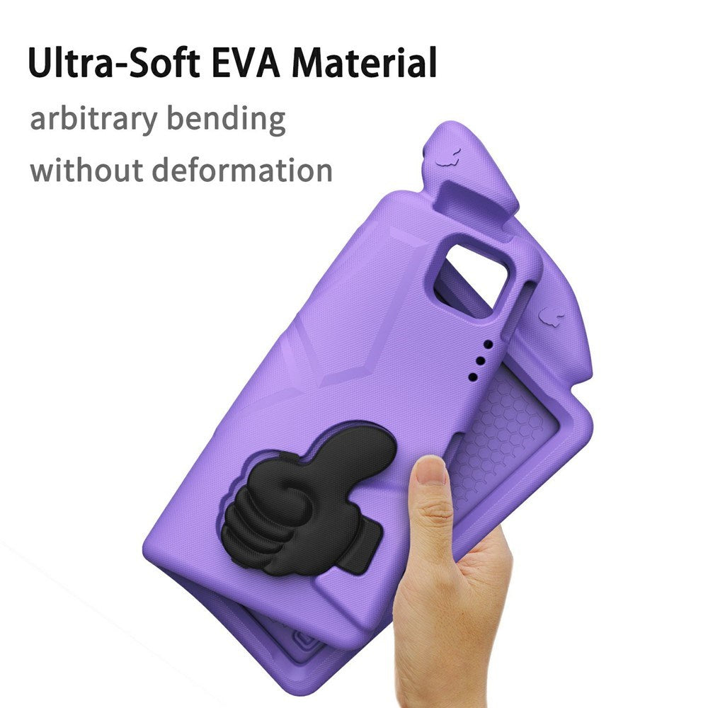 EIDERWOOD iPad Pro 12.9" (2022 / 2021 / 2020 / 2018) / Air 13" (2025 / 2024) / Pro 13" (2025 / 2024) Barn Deksel m. Thumb Kickstand - Lilla