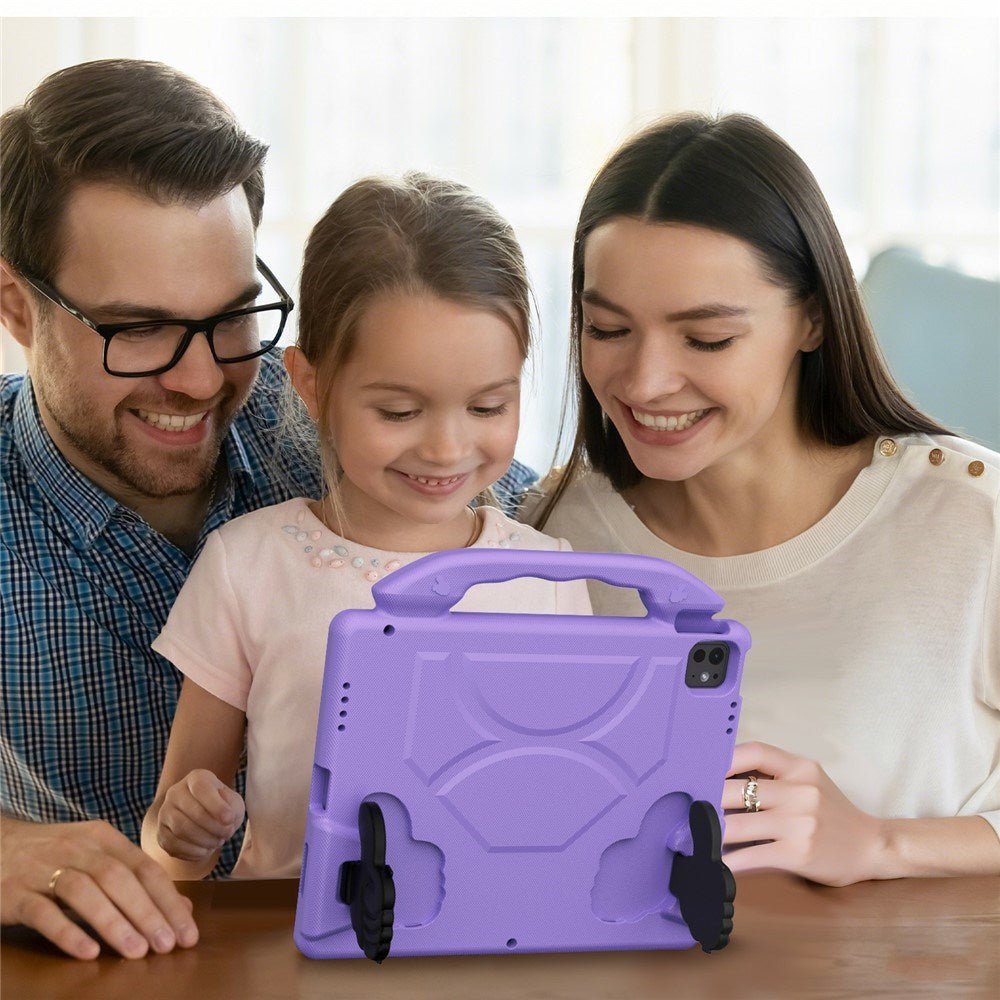 EIDERWOOD iPad Pro 12.9" (2022 / 2021 / 2020 / 2018) / Air 13" (2025 / 2024) / Pro 13" (2025 / 2024) Barn Deksel m. Thumb Kickstand - Lilla