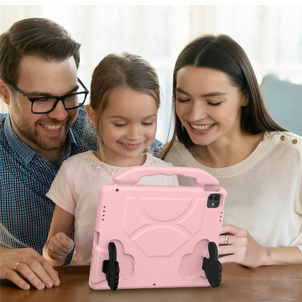 EIDERWOOD iPad Pro 12.9" (2022 / 2021 / 2020 / 2018) / Air 13" (2025 / 2024) / Pro 13" (2025 / 2024) Barn Deksel m. Thumb Kickstand - Rosa