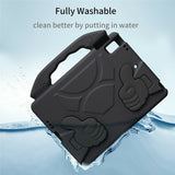 EIDERWOOD iPad 9.7" (2018 / 2017) / Air 2 / Air Barn Deksel m. Thumb Kickstand - Svart