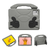 EIDERWOOD Xiaomi Redmi Pad 2 / SE / 6 / 5 / Lenovo Tab M11 / Samsung Galaxy Tab S10 FE / S9 FE / S9 / S8 / S7 Barn Deksel m. Thumb Kickstand - Grå