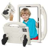 EIDERWOOD Xiaomi Redmi Pad 2 / SE / 6 / 5 / Lenovo Tab M11 / Samsung Galaxy Tab S10 FE / S9 FE / S9 / S8 / S7 Barn Deksel m. Thumb Kickstand - Hvit