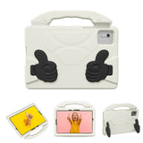 EIDERWOOD Xiaomi Redmi Pad 2 / SE / 6 / 5 / Lenovo Tab M11 / Samsung Galaxy Tab S10 FE / S9 FE / S9 / S8 / S7 Barn Deksel m. Thumb Kickstand - Hvit