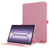 OnePlus Pad 3 Kunstskinn Flip Deksel m. Kortholder & Ståfunksjon - Rosa