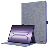 OnePlus Pad 3 Kunstskinn Flip Deksel m. Kortholder & Ståfunksjon - Blå