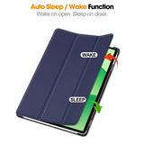 OnePlus Pad Lite EIDERWOOD Kunstskinn Flip Deksel m. Ståfunksjon - Blå