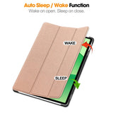 OnePlus Pad EIDERWOOD Lite Kunstskinn Flip Deksel m. Ståfunksjon - Rose Gull