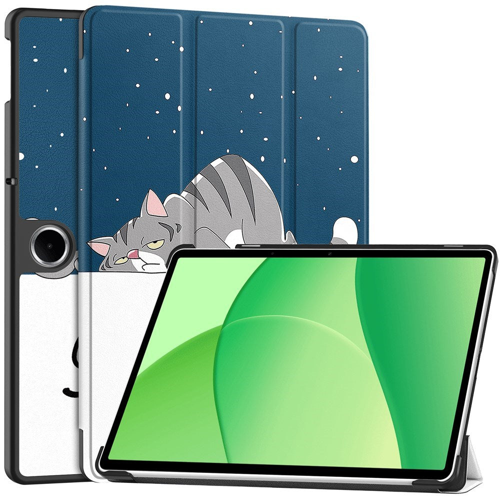 EIDERWOOD OnePlus Pad Lite Kunstskinn Flip Deksel - Kat