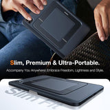 iPad Pro 13" (2024) TORRAS Deksel med Kickstand & Apple Pencil-holder – Gjennomsiktig/Svart