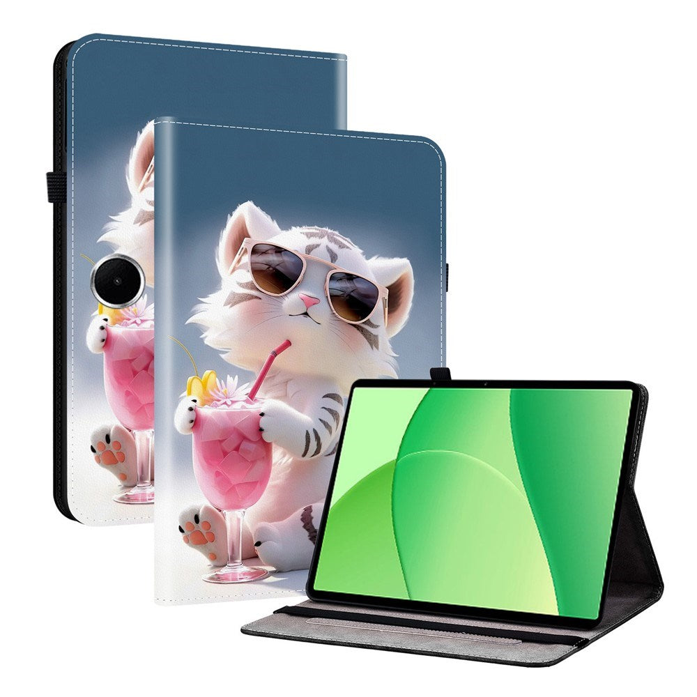 OnePlus Pad Lite EIDERWOOD Kunstskinn Flipp Deksel med Motiv - Katt