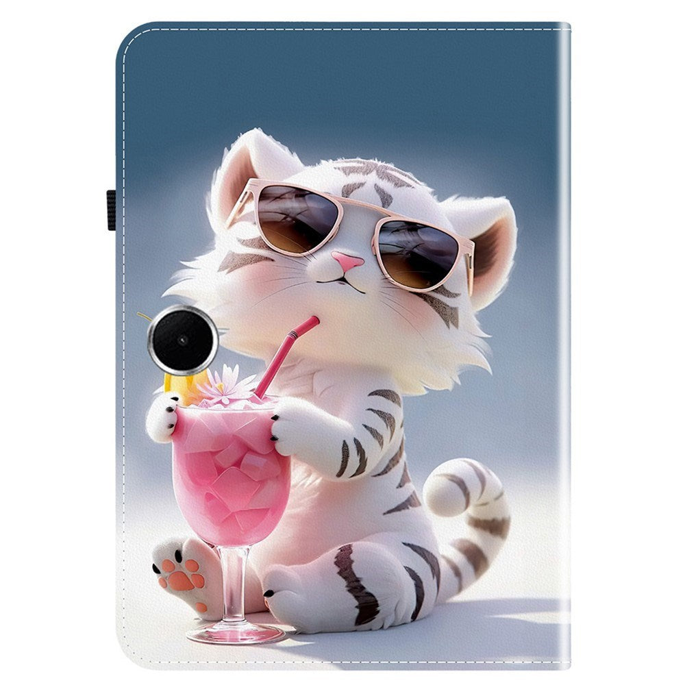 OnePlus Pad Lite EIDERWOOD Kunstskinn Flipp Deksel med Motiv - Katt