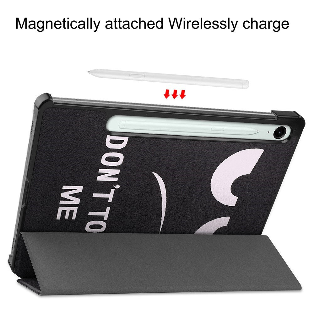 EIDERWOOD Samsung Galaxy Tab S11 / S10 Lite Kunstskinn Flipp Deksel med Motiv - "Don't Touch Me"