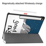 EIDERWOOD Samsung Galaxy Tab S11 / S10 Lite Kunstskinn Flipp Deksel med Motiv - Sovende Katt