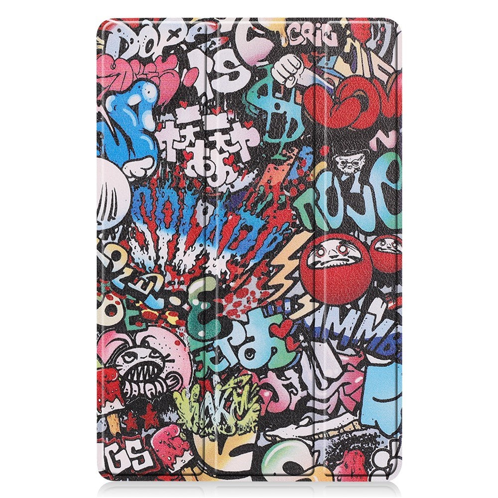 EIDERWOOD Samsung Galaxy Tab S11 / S10 Lite Kunstskinn Flipp Deksel med Motiv - Graffiti