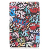 EIDERWOOD Samsung Galaxy Tab S11 / S10 Lite Kunstskinn Flipp Deksel med Motiv - Graffiti