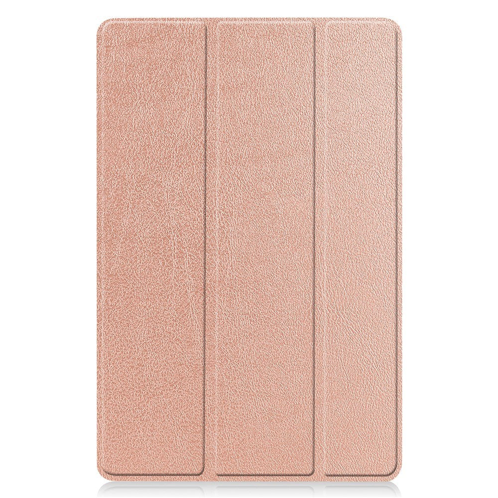 EIDERWOOD Samsung Galaxy Tab S11 / S10 Lite Tri-Fold Kunstskinn Flip Deksel – Rose Gold