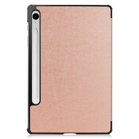 EIDERWOOD Samsung Galaxy Tab S11 / S10 Lite Tri-Fold Kunstskinn Flip Deksel – Rose Gold