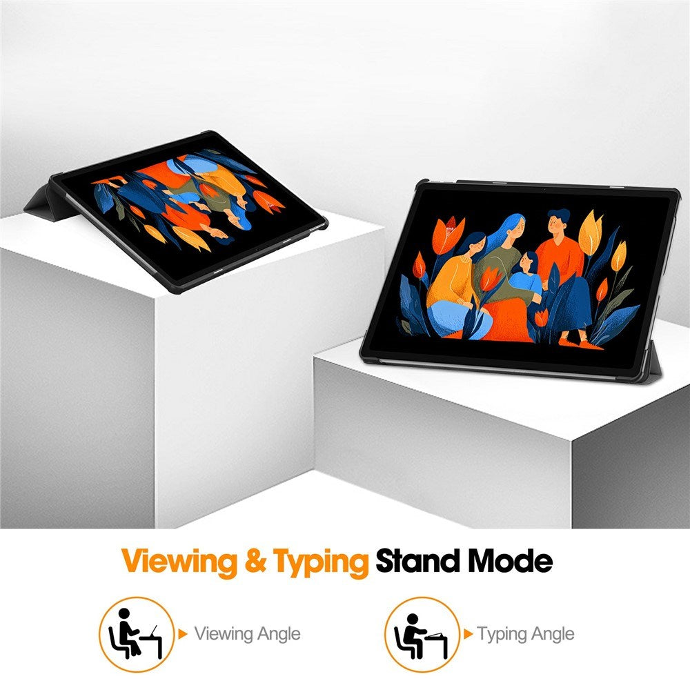Lenovo Idea Tab Plus 12,1" EIDERWOOD Kunstskinn Flip Deksel med Flippfunksjon – Grå