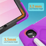 EIDERWOOD Samsung Galaxy Tab S11 Støtsikkert Deksel med 360 Graders Roterbar Støtte & Borrelåsstropp - Lilla