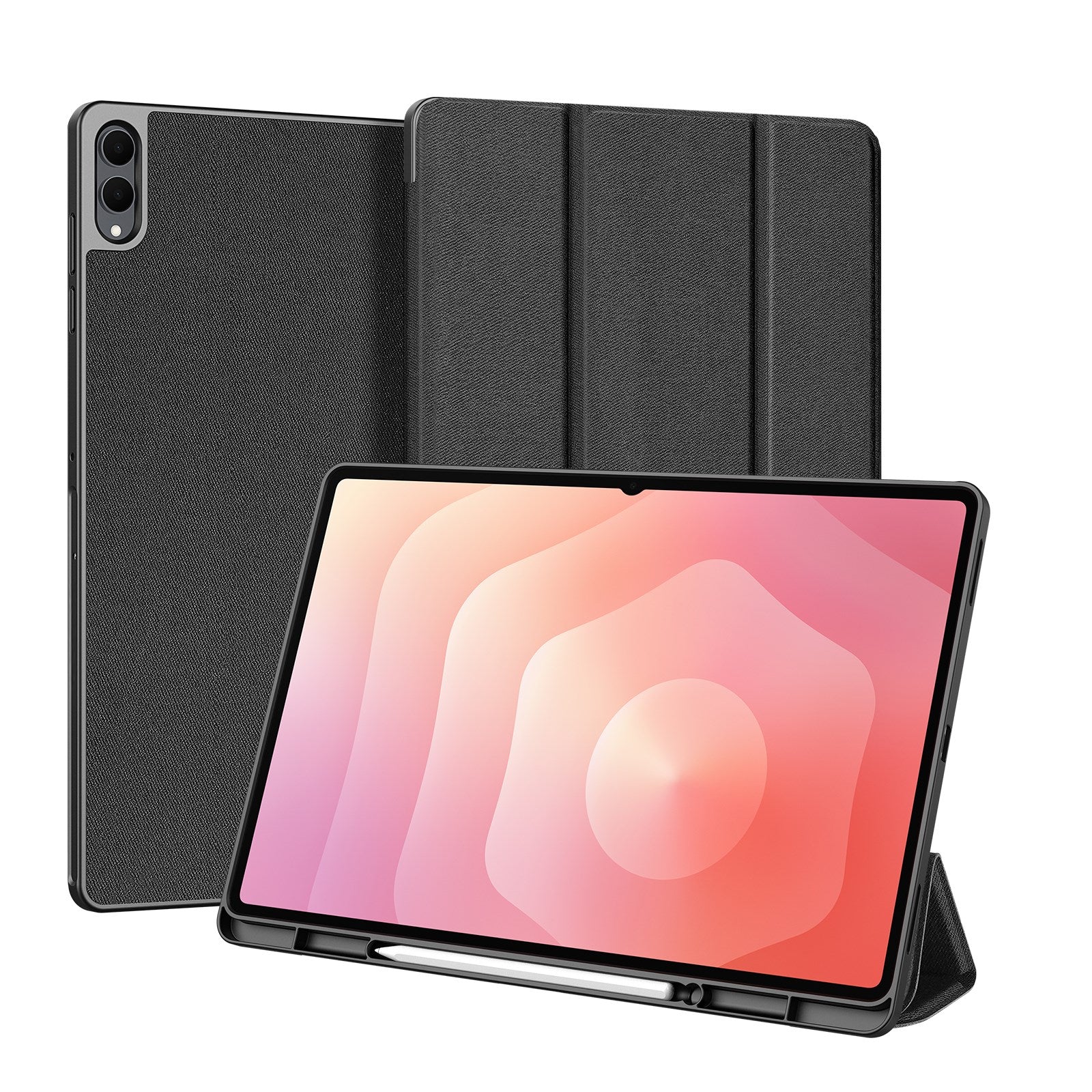 Samsung Galaxy Tab S11 Ultra DUX DUCIS DOMO Series Flip Deksel med Penneholder - Svart