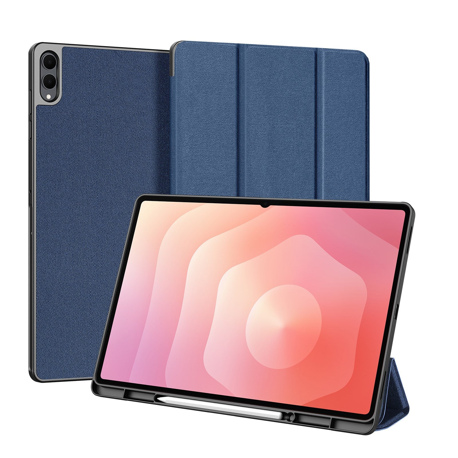 Samsung Galaxy Tab S11 Ultra DUX DUCIS DOMO Series Flip Deksel med Penneholder - Blå