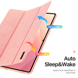 Samsung Galaxy Tab S11 Ultra DUX DUCIS DOMO Series Flip Deksel med Penneholder - Rosa