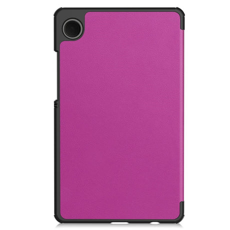 Samsung Galaxy Tab A11 EIDERWOOD Skinn Deksel m. Stativfunksjon - Lilla