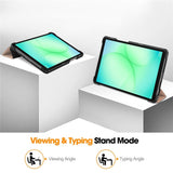 Samsung Galaxy Tab A11 EIDERWOOD Skinn Deksel m. Stativfunksjon - Rose Gold