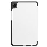 Samsung Galaxy Tab A11 EIDERWOOD Skinn Deksel m. Stativfunksjon - Hvit