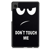 EIDERWOOD Samsung Galaxy Tab A11 Kunstskinn Flipp Deksel med Motiv - "Don't Touch Me"