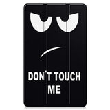 EIDERWOOD Samsung Galaxy Tab A11 Kunstskinn Flipp Deksel med Motiv - "Don't Touch Me"