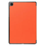 Samsung Galaxy Tab A11+ (Plus) EIDERWOOD Kunstskinn Deksel med Stativfunksjon - Oransje