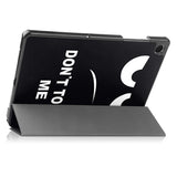 Samsung Galaxy Tab A11+ (Plus) EIDERWOOD Kunstskinn Flipp Deksel med Motiv - "Don't Touch Me"