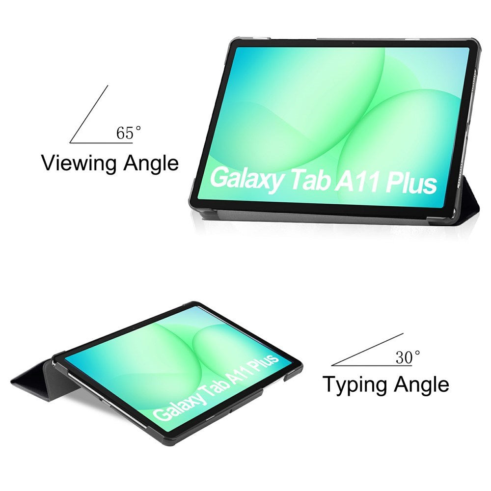 Samsung Galaxy Tab A11+ (Plus) EIDERWOOD Kunstskinn Flipp Deksel med Motiv - "Don't Touch Me"
