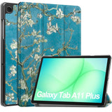 Samsung Galaxy Tab A11+ (Plus) EIDERWOOD Kunstskinn Flipp Deksel med Motiv - Blomster
